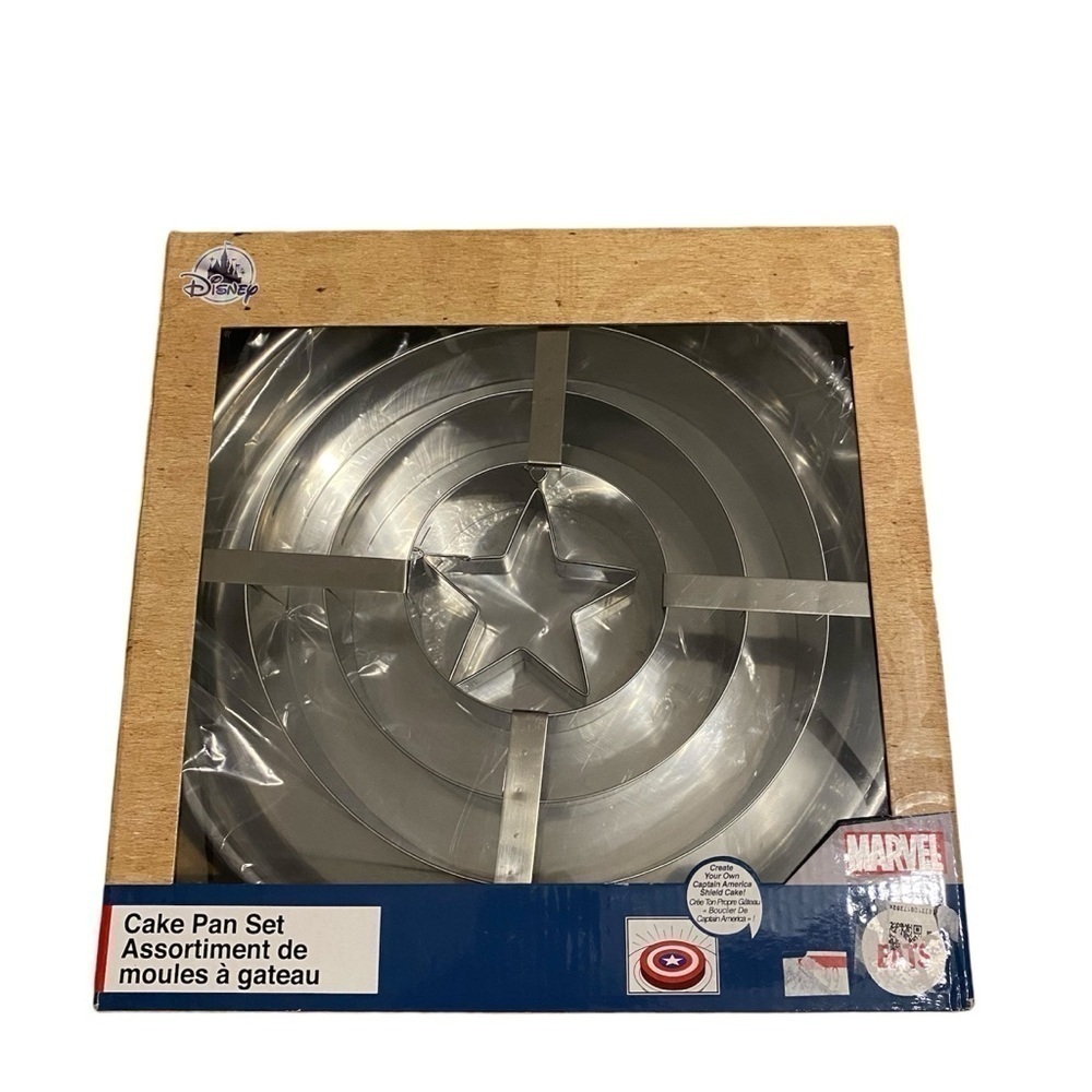 Disney Marvel Captain America Cake Pan Set NEW Metal